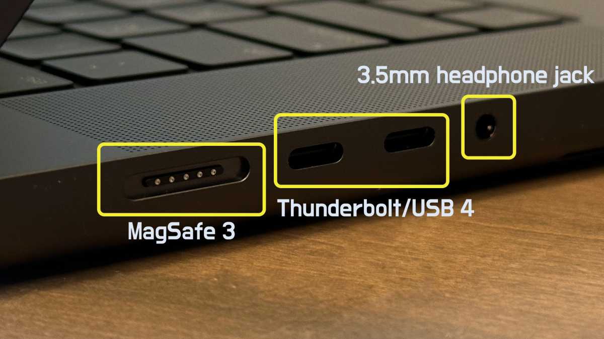 16 inch MacBook Pro ports