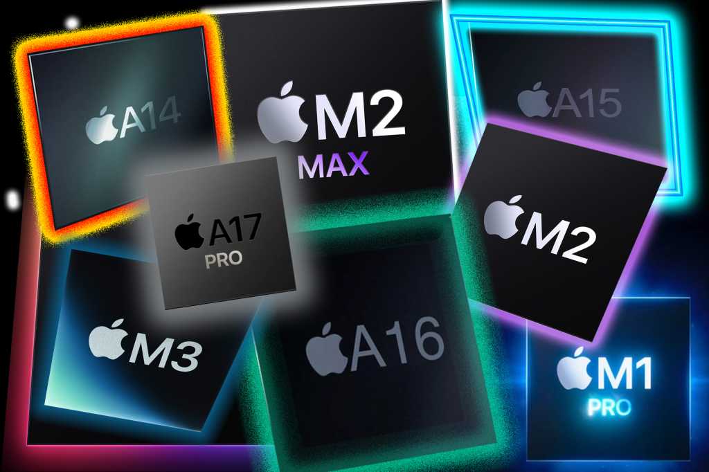 Apple silicon chips with A17 Pro and M3