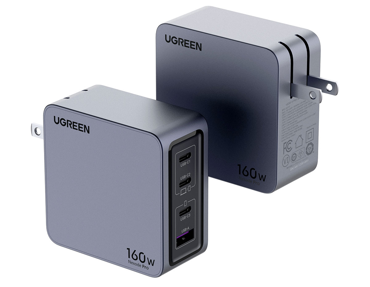 Ugreen Nexode Pro 160W Charger – Best multiport PD 3.1 wall charger for 16in MacBook Pro