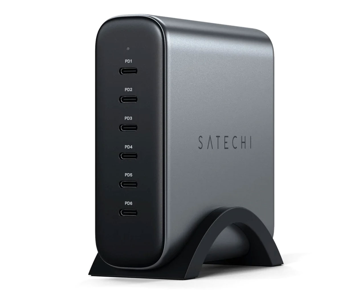 Satechi 200W USB-C 6-port PD GaN Charger – Best 200W USB-C Desktop Charger for 16-inch MacBook Pro
