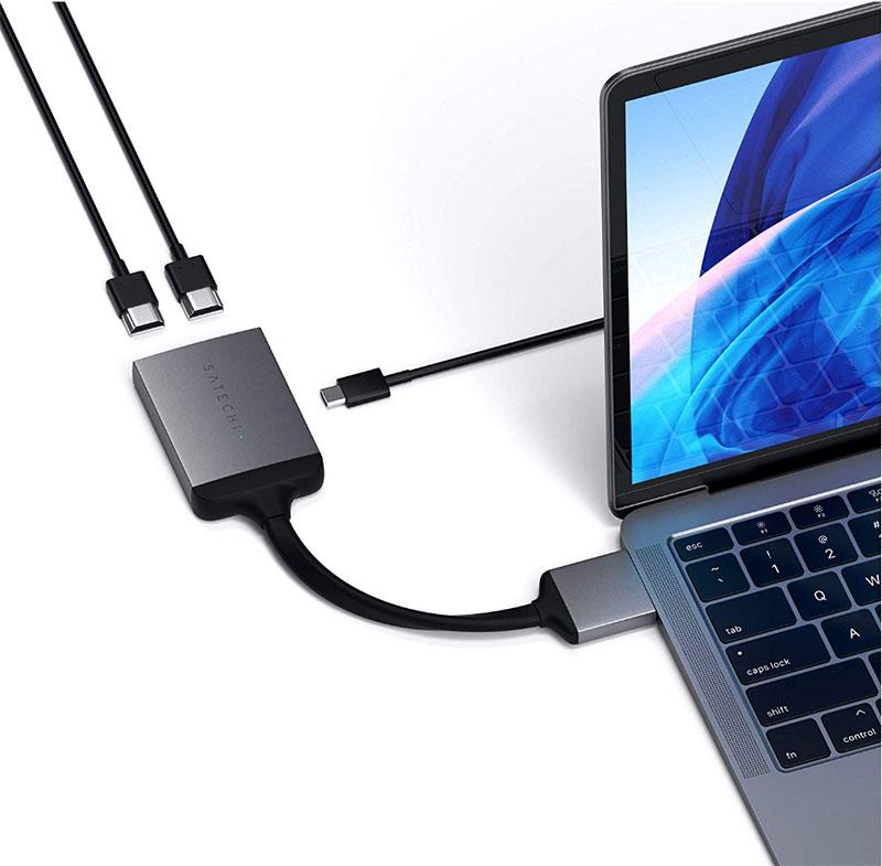 Satechi USB-C Dual 4K HDMI Adapter - Best adapter for dual 4K displays